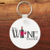 Porte-clés C'est Wine O'clock (Recto)
