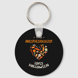 Porte-clés Cet Anesthésiste Aime L'Halloween Anesthésiste