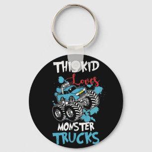 Porte-clés Cet Enfant Aime Les Camions Monster Tee