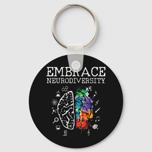 Porte-clés cette chemise cool de la neurodiversité est parfai (Recto)