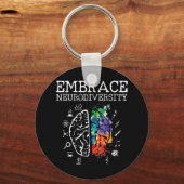 Porte-clés cette chemise cool de la neurodiversité est parfai (Recto)