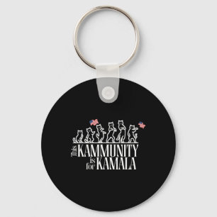 Porte-clés Cette communauté est pour Kamala Patriotic Cats Am