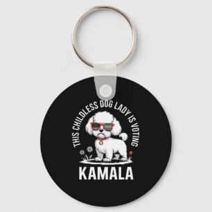 Porte-clés Cette Dame De Chien Sans Enfant Vote Kamala Harris
