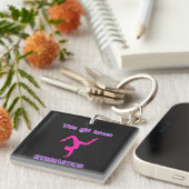 Porte-clés Cette Fille Aime La Gymnastique (Devant Droit)