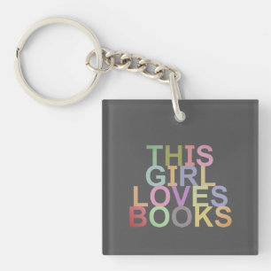 PORTE-CLÉS CETTE FILLE AIME LES LIVRES