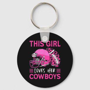 Porte-clés Cette Fille Aime Ses Cowboys Football Amour Améric