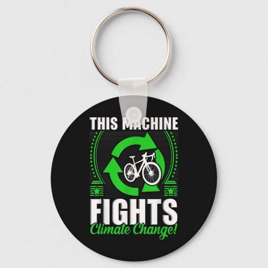 Porte-clés Cette machine combat De l'environnement le changem (Recto)