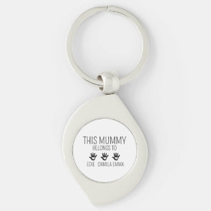 Porte-clés Cette maman appartient, Maman personnalisée, Maman