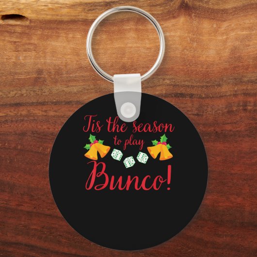 Porte-clés Cette Saison Jouer Bunco Noël Dice Ga (Recto)