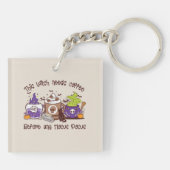 Porte-clés Cette sorcière a besoin de café (Dos)