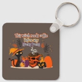 Porte-clés Cette Sorcière A Besoin De Café Avant N'Importe Qu (Dos)