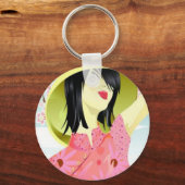 Porte-clés Chaîne asiatique pour femmes (Recto)