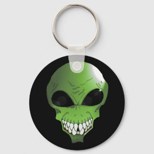 Porte-clés Chaîne clé alien verte