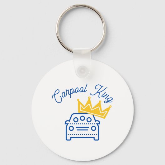 Porte-clés Chaîne clé Carpool King (Recto)