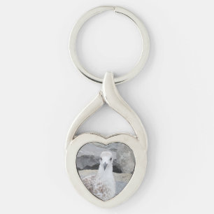 Porte-clés Chaîne-clé Coeur Seagull