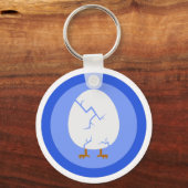 Porte-clés Chaîne clé d'oeuf fissuré (Recto)