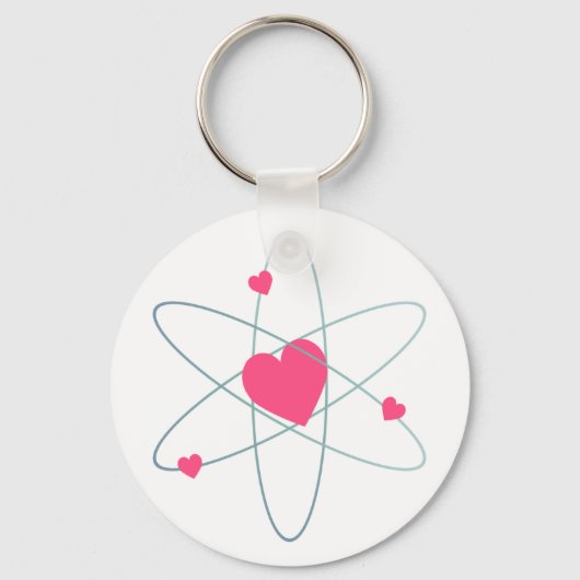 Porte-clés Chaîne-clé du coeur atomique (Recto)