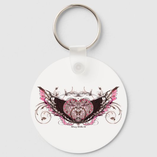 Porte-clés Chaîne clé Flying Heart (Recto)