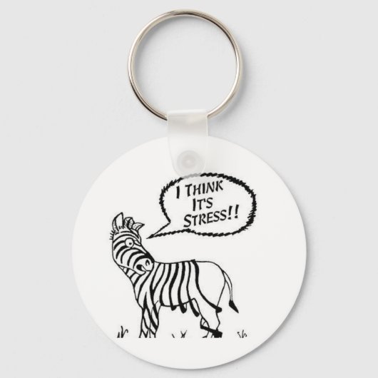 Porte-clés Chaîne clé Zebra Funny (Recto)