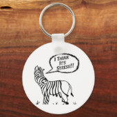 Porte-clés Chaîne clé Zebra Funny (Recto)