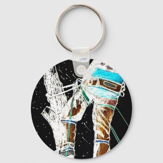 Porte-clés Chaîne d'arboriste de l'électricien (Recto)