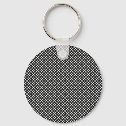 Porte-clés Chaîne de clés à points optiques abstraits (Recto)