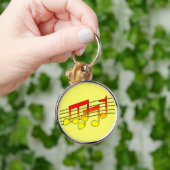 Porte-clés chaîne de clés notes de musique (Main)