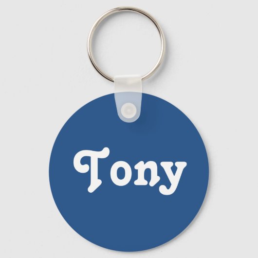 Porte-clés Chaîne de clés Tony (Recto)