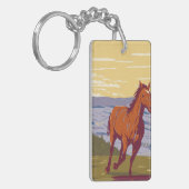 Porte-clés Chaîne hippique sauvage de Pryor Mountain (Devant gauche)