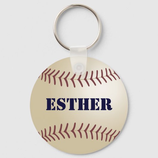 Porte-clés Chaîne Keychain Esther Baseball (Recto)