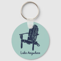 Chaise Adirondack Blue et Aqua de la Marine Person