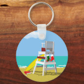 Porte-clés Chaise de garde à vie à Noël (Recto)