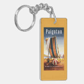 Porte-clés Chaise de plage de chemins de fer et affiche (Devant gauche)