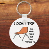 Porte-clés Chaise de voyage amusante (Recto)