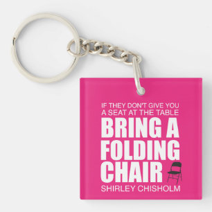 Porte-clés Chaise pliante Shirley Chisholm Rose
