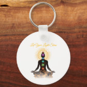 Porte-clés Chakra Silhouette Tabletop Plaque with Easel (Verso)