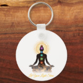 Porte-clés Chakra Silhouette Tabletop Plaque with Easel (Recto)