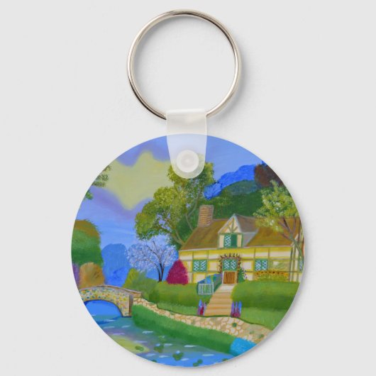 Porte-clés Chalet de printemps (Recto)