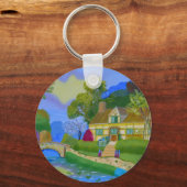 Porte-clés Chalet de printemps (Recto)