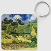 Porte-clés Chalets à chaume, Cordeville par Vincent van Gogh (Dos)