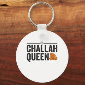 Porte-clés Challah Queen Funny Hanoukka Jewish Holiday Cadeau (Recto)