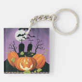 Porte-clés Chambre hantée par Halloween éffrayante (Dos)