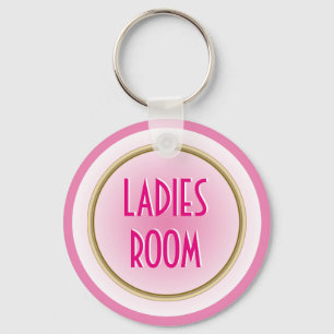 Porte-clés Chambre pour dames rose
