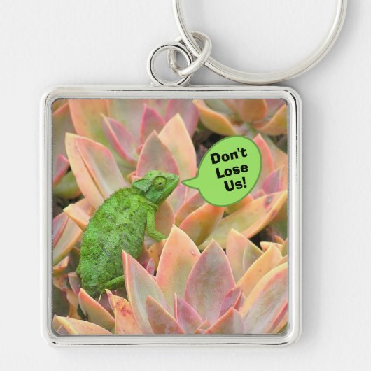 Porte-clés CHAMELEON, "Ne nous perds pas" (Devant)
