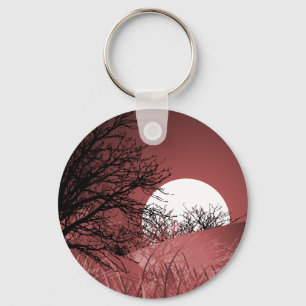 PORTE-CLÉS CHAMP COMPLET LUNE - ROUGE