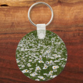 Porte-clés Champ de marguerites Fleurs sauvages de l'Alaska (Verso)
