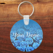 Porte-clés Champ de Porte - clé Rose Bleu (Recto)