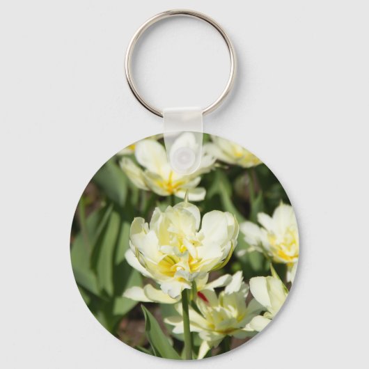 Porte-clés Champ de tulipes blanches (Recto)