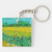 Porte-clés Champ de Van Gogh avec des iris près d'Arles (Dos)