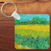 Porte-clés Champ de Van Gogh avec des iris près d'Arles (Recto)